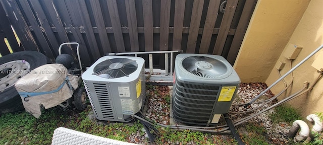 exterior details featuring central AC unit