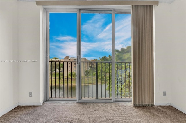 empty room with carpet floors