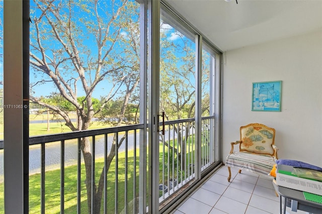 view of sunroom