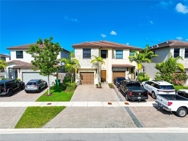 view of front of home featuring a garage