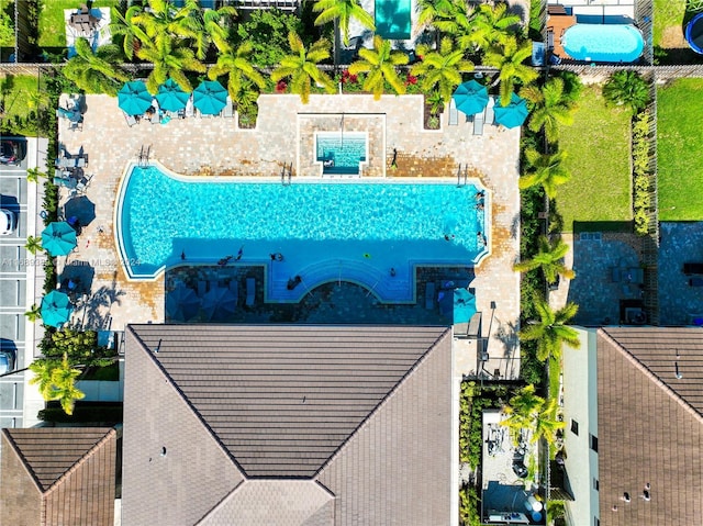 birds eye view of property