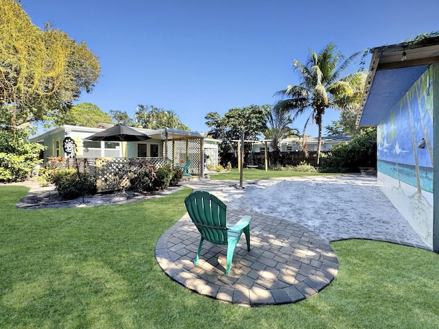1820 SW 11th Ct, Fort Lauderdale, FL 33312 - view of green lawn with a patio