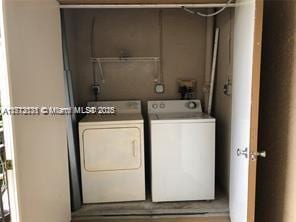 laundry room with laundry area and washer and dryer