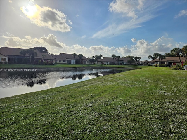 view of water feature