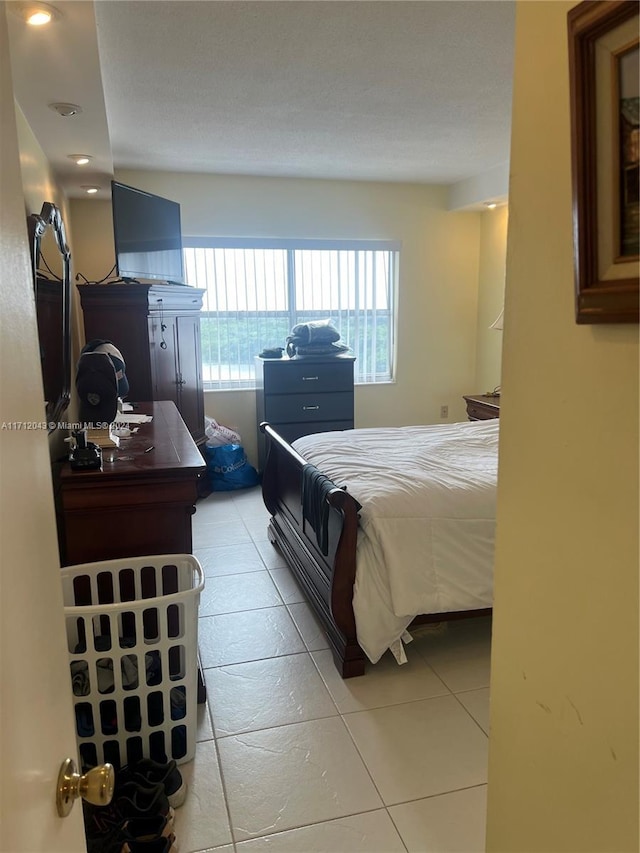 view of tiled bedroom