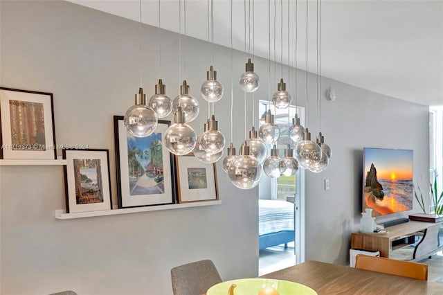 view of dining area