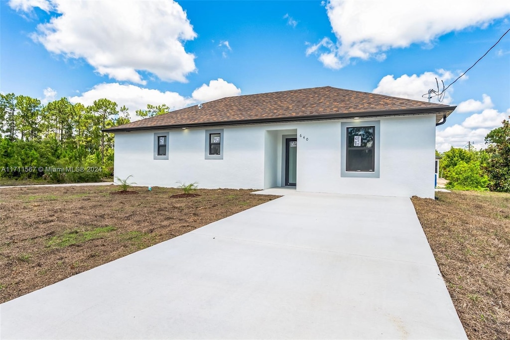 view of rear view of property