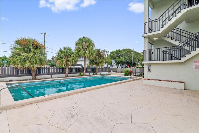 view of pool with a patio area