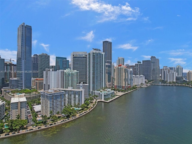 city view with a water view