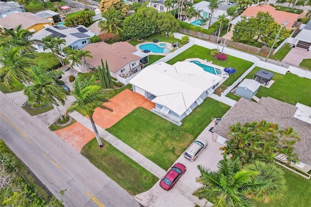 birds eye view of property