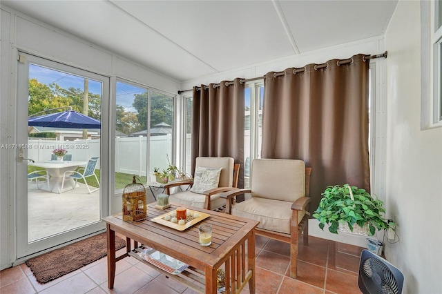 1407 Harding St, Hollywood, FL 33020 - sunroom with tile patterned floors