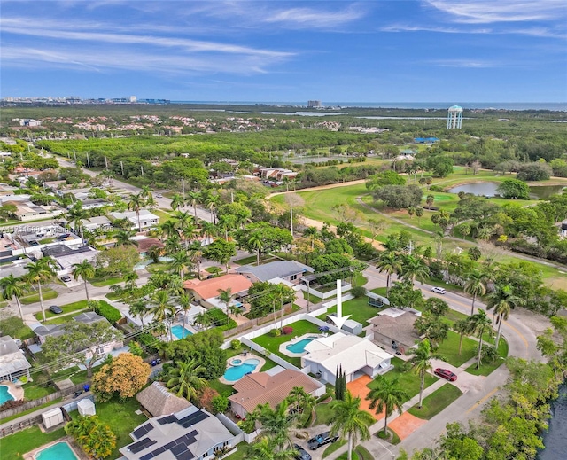 1407 Harding St, Hollywood, FL 33020 - birds eye view of property featuring a water view