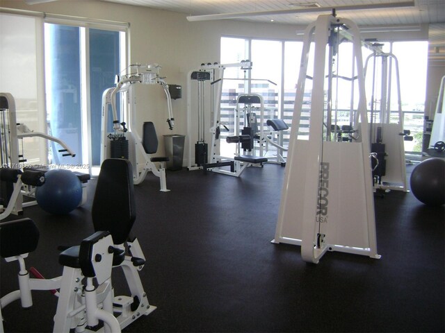 view of gym