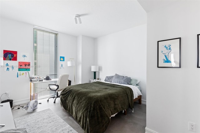 185 SW 7th St Unit 3111, Miami, FL 33130 - bedroom with finished concrete floors and baseboards