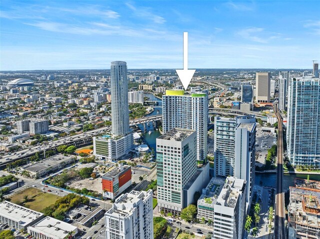 185 SW 7th St Unit 3111, Miami, FL 33130 - city view with a water view