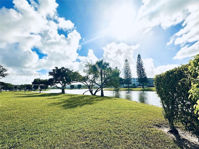1016 Newcastle A 1016, Boca Raton, FL 33434 - view of grassy yard with a water view