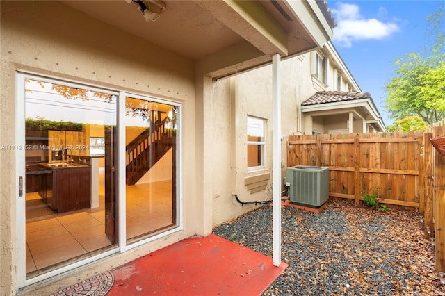 entrance to property with central AC