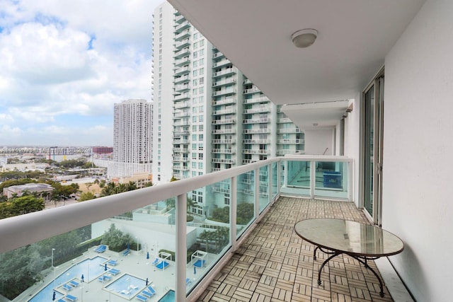 view of balcony