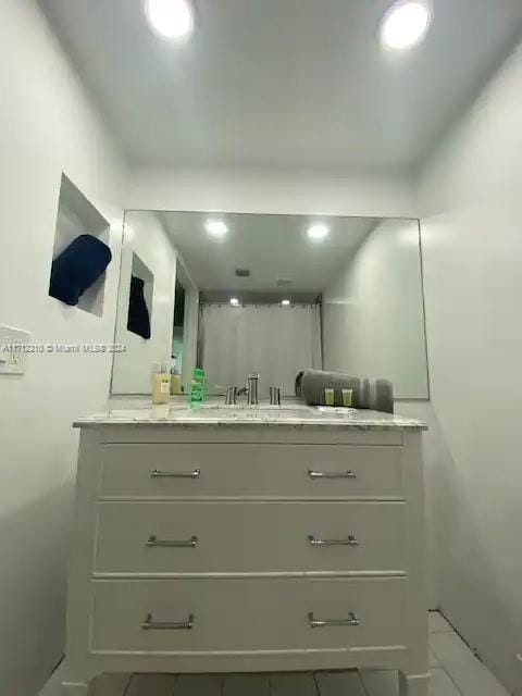 bathroom featuring vanity