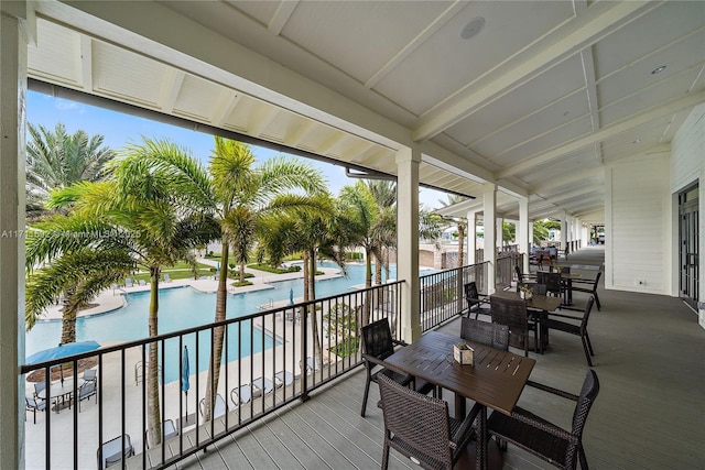 view of sunroom