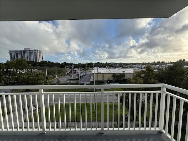 view of balcony