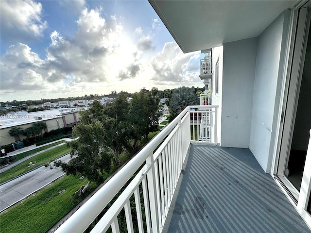 view of balcony