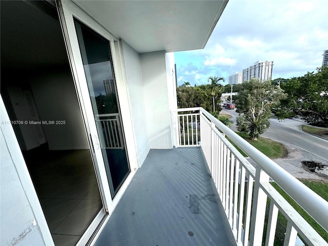 view of balcony