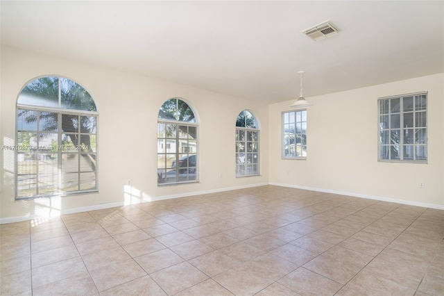 view of tiled empty room