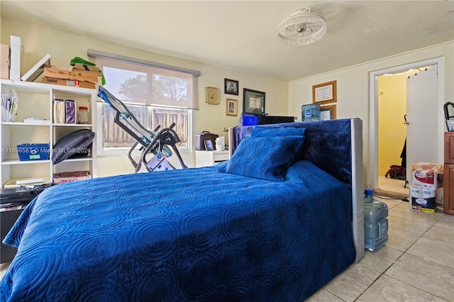 view of tiled bedroom