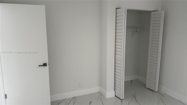 bedroom with a closet