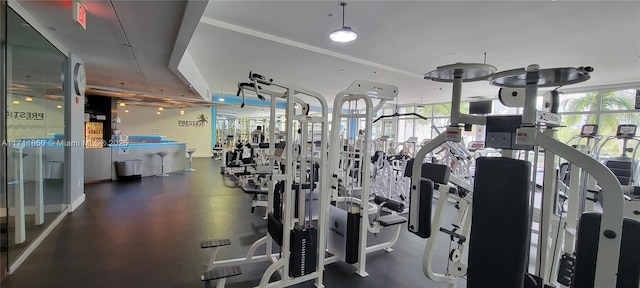 view of workout area