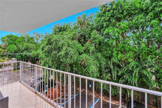 view of balcony