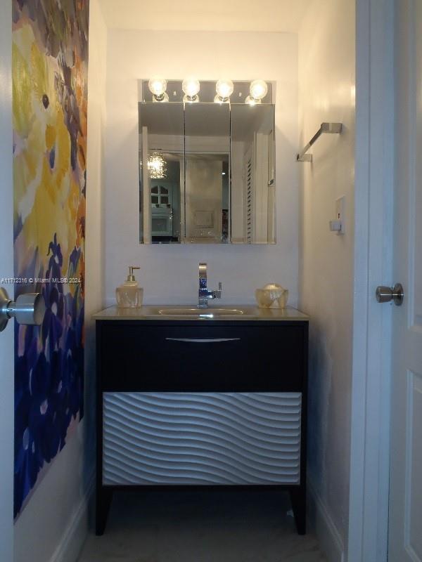 bathroom with vanity