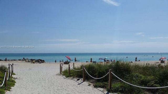 water view with a beach view