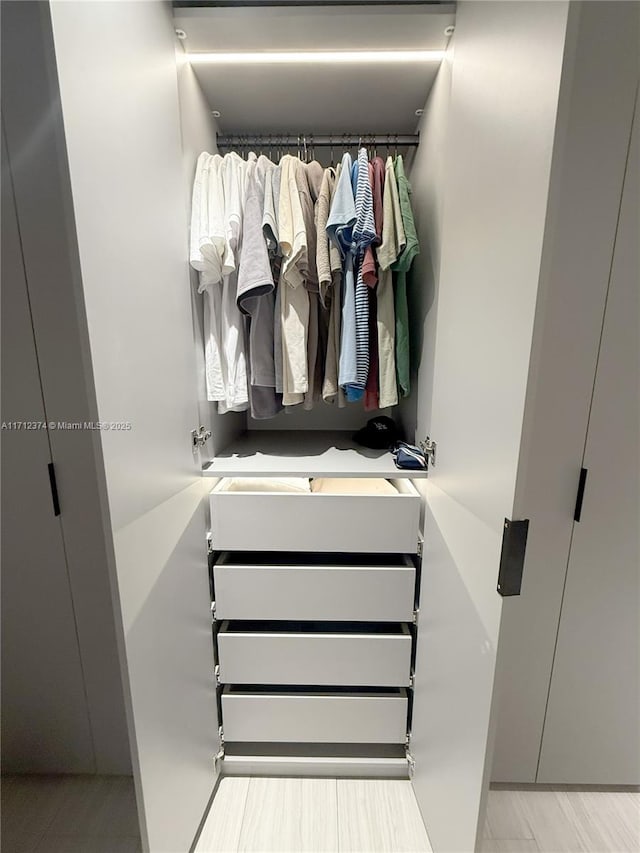 view of closet