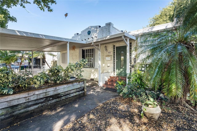 view of front of home