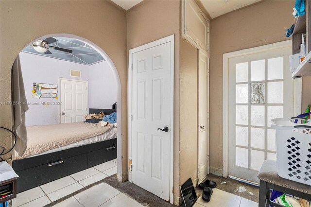 interior space featuring tile patterned floors