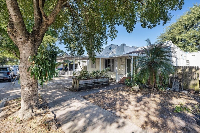 view of front of home