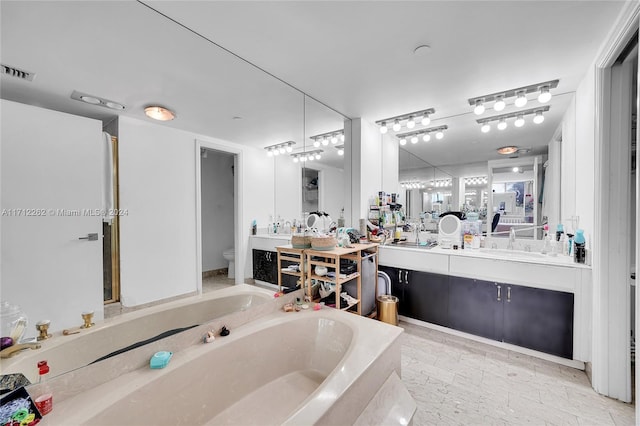11113 Biscayne Blvd Unit 255, Miami, FL 33181 - full bath featuring a garden tub, vanity, and a shower