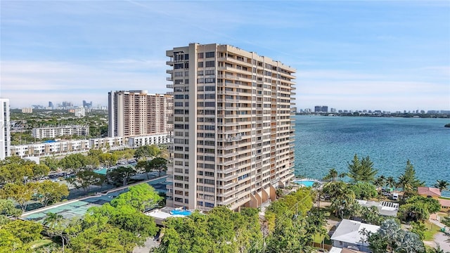 view of property featuring a water view