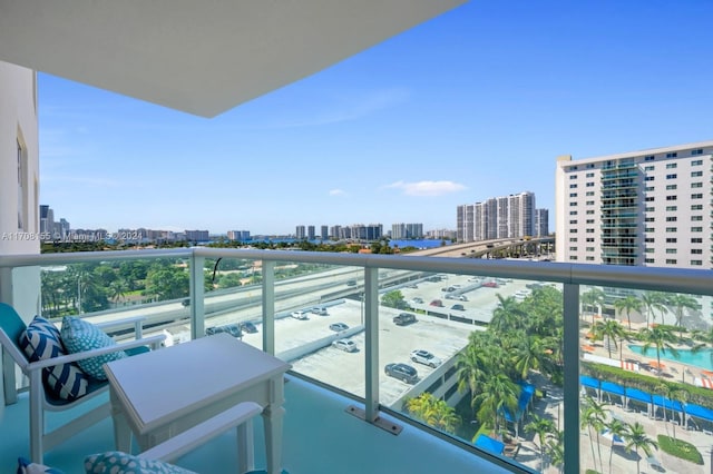 view of balcony