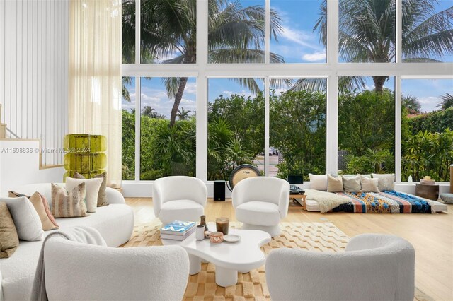 sunroom with a wealth of natural light