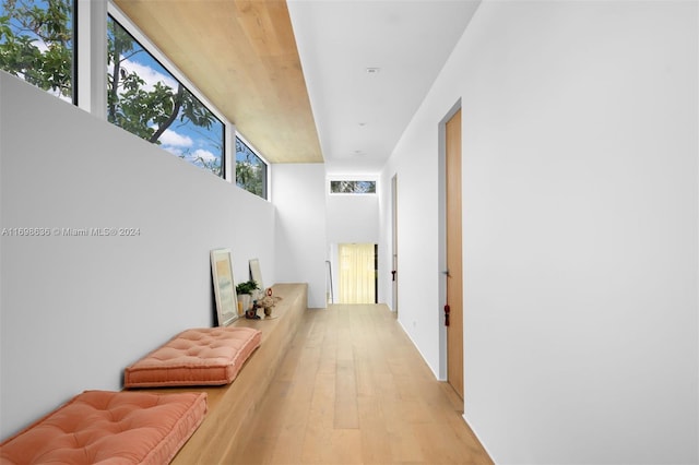 3726 Prairie Ave, Miami Beach, FL 33140 - hall featuring light wood-type flooring