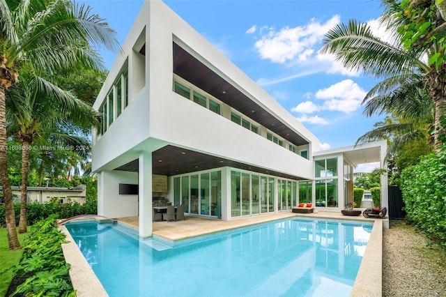 3726 Prairie Ave, Miami Beach, FL 33140 - outdoor pool featuring a patio area