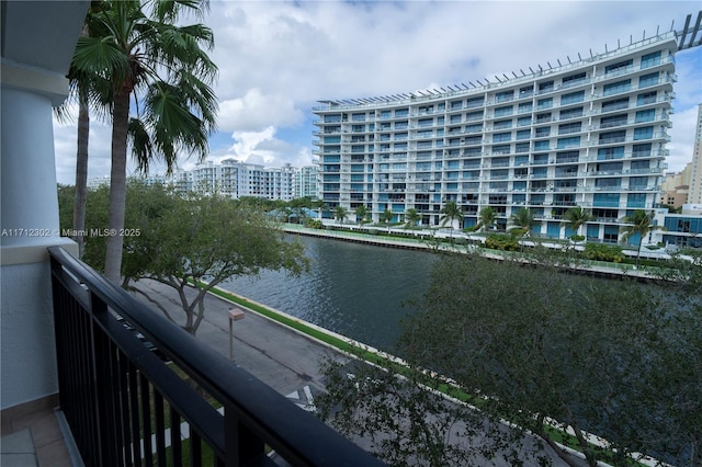 view of water feature