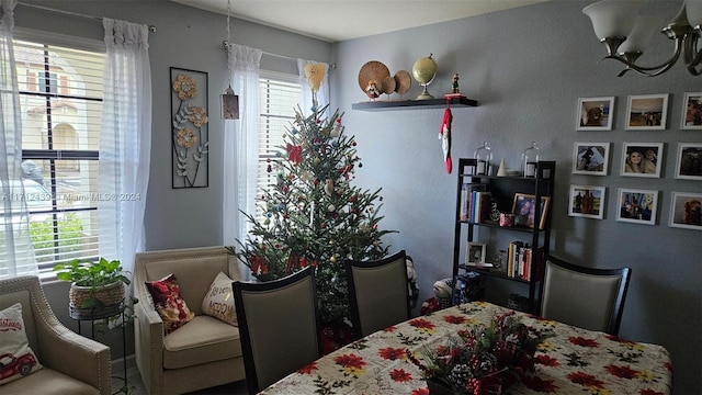 view of dining space