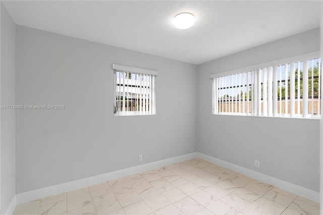 empty room with a healthy amount of sunlight