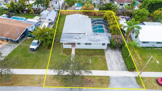 birds eye view of property