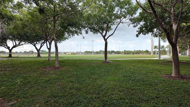 surrounding community featuring a lawn