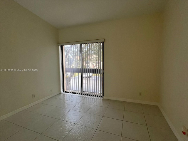 view of tiled empty room